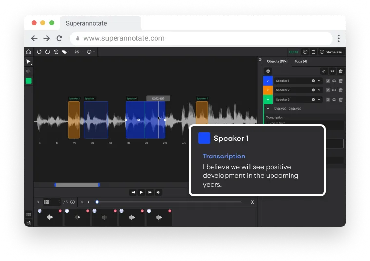 Audio annotation tool