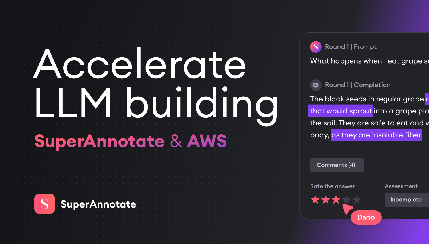 SuperAnnotate and AWS partnership