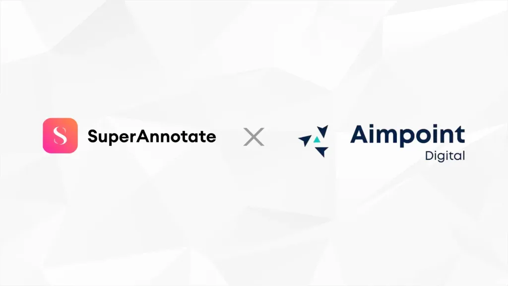SuperAnnotate and Aimpoint Digital partnership